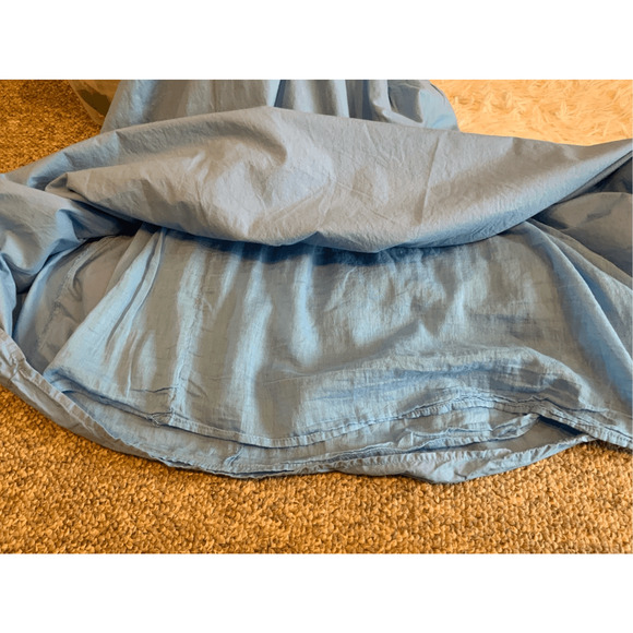 Anthropologie Blue Ruffle Tiered Dress - Picture 7 of 11